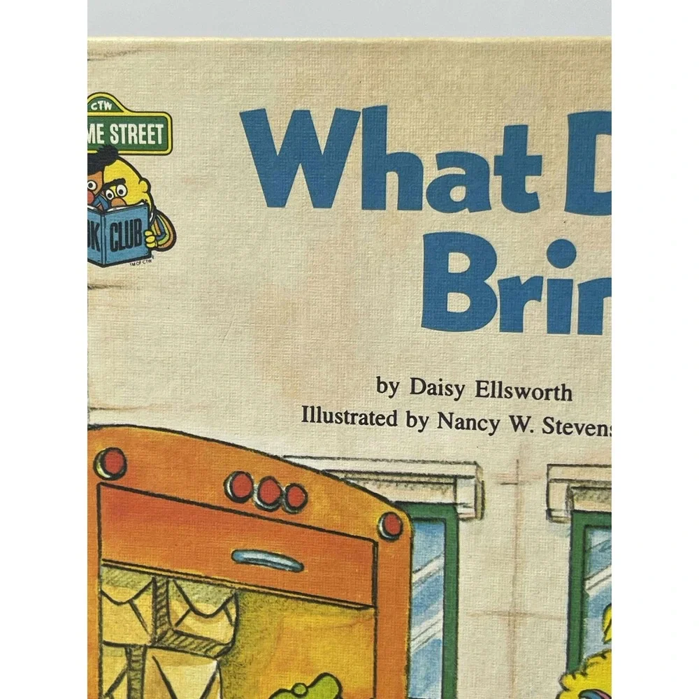 Sesame Street What Did You Bring Golden Press Book‎ Vintage